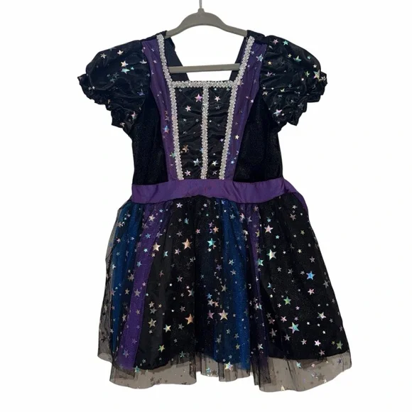 Spirit Kids Starry Witch Costume - Black and Purple - Picture 2 of 4